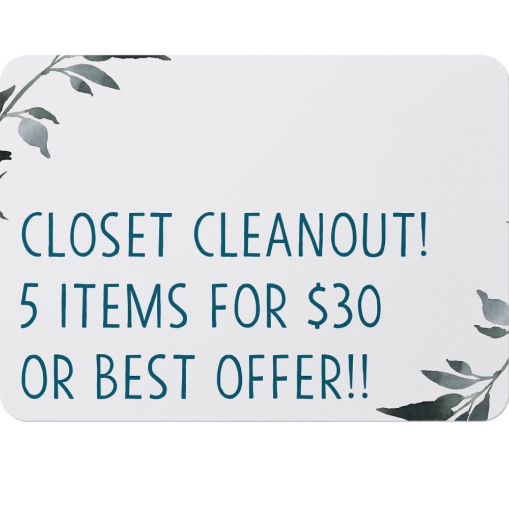 Closet Cleanout Offer!!!